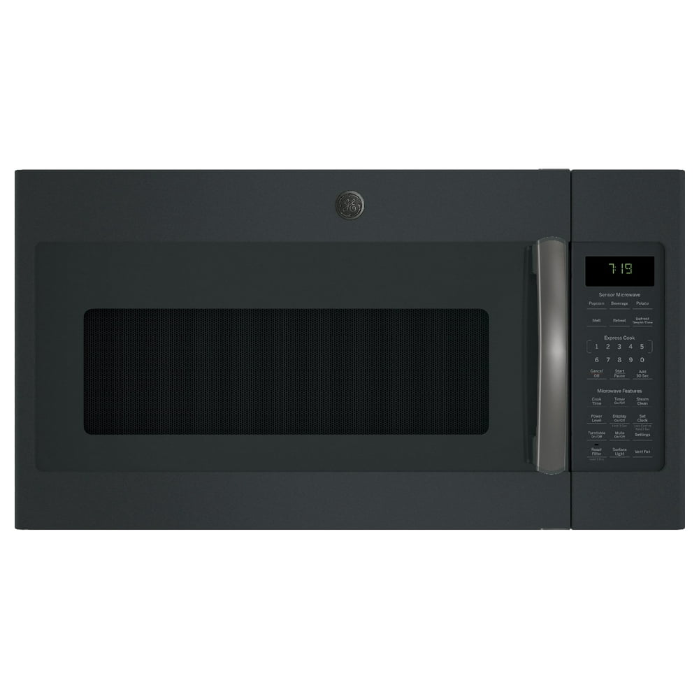 GE Appliances JNM7196FLDS Black Slate Series 30 Inch Over the Range 1.9