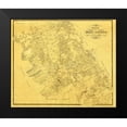 thumbnail image 2 of Martin 13x12 Black Modern Framed Museum Art Print Titled - Hill County Texas - Martin 1857, 2 of 5