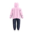 thumbnail image 4 of mgoYE Toddler Girl Rain Jacket 5t Kids Toddler Snow & Rain Suit - Waterproof Coverall One Piece Weather Resistant Baby Jacket(Pink,4-5 Years), 4 of 8