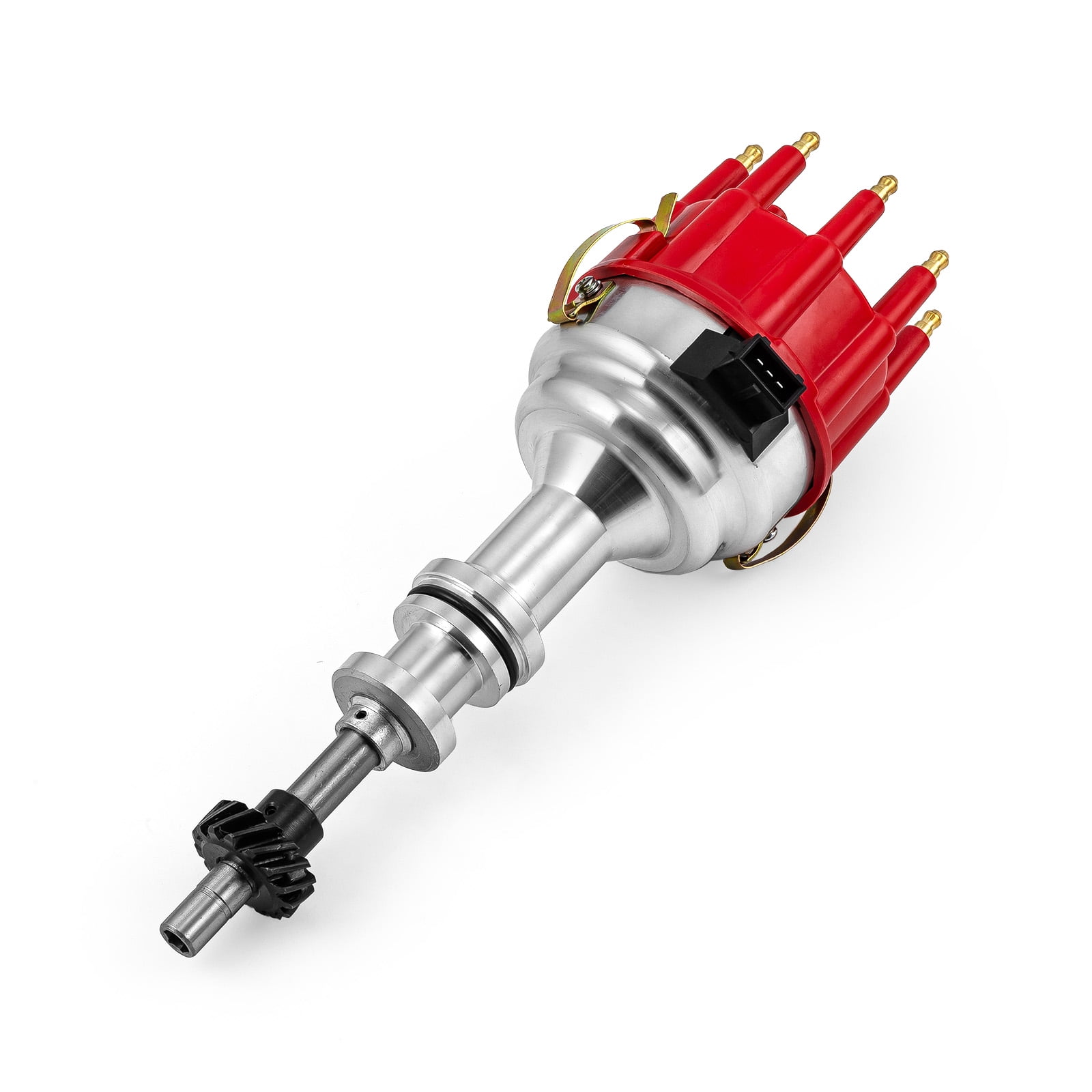 Speedmaster PCE376.1222.01 Compatible with Ford 351c Cleveland 460 8020 Series Pro Billet Ready to Run Distributor [Red]