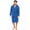 Blue, variant on Notus Hooded Bathrobe for Men Soft Spa Nightgowns 100% Cotton Terry robes for Women - Towel Bathrobe Unisex Terry Cloth Bathrobe, Soft Shower Spa Robe Blue L