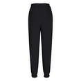 thumbnail image 7 of PXLKNZH Sweat Pants for Women Elastic Waisted Fleece Cinch Bottom Lounge Pants Casual Loose Fit High Rise Jogger Sweatpants Black,M, 7 of 7