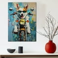 thumbnail image 5 of Canaan Dog Poster Riding A Motorcycle - Canaan Dog Canvas Wall Art For Bedroom Decor - Modern Wall Art - Gifts For Boyfriend Birthday, 5 of 6