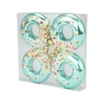 thumbnail image 3 of 4 colgantes de donut para Navidad, decoración colgante, accesorios para fotos, suministros para fiestas. Verde, 3 of 9