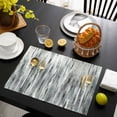 thumbnail image 3 of Sage Green Grey Vintage Placemats Set of 6, Retro Abstract Art Placemats for Dining Table, Place Mats for Kitchen Tabletop, Waterproof Wipeable Dining Table Mats Set, 3 of 9