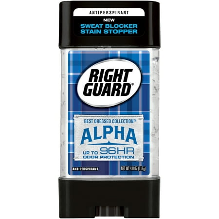 (2 Pack) Right Guard Best Dressed Antiperspirant Deodorant Gel, Alpha, 4 (Best Antiperspirant For Face)