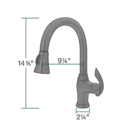 Mr Direct Pull Down Single Handle Kitchen Faucet Walmart Com