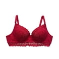 thumbnail image 1 of Brassiere Vicky Form para Mujer, Copa Completa con Varilla y Encaje Rojo Talla 38B, 1 of 4