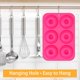 thumbnail image 5 of Muyoka Donut Pan Silicona Donut Mold Baking Pan Microondas Safe Donuts Maker Herramientas para Hornear Pasteles Chocolate Cake Postre DIY,Red Muyoka Hogar, 5 of 7