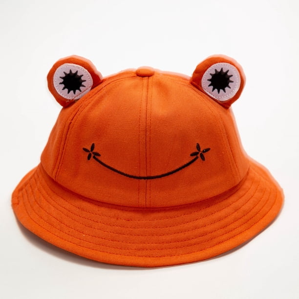 Sombrero de pescador de rana de moda para primavera y otoño para niños, bonito sombrero de lavabo para estudiantes