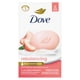 thumbnail image 1 of Dove Beauty Bar Gentle Cleanser Moisturizes To Help Rebalance Skin Peach and Rice Milk Gentle Bar Soap Cleanser Made With 1/4 Moisturizing Cream 106 g 6 count, 1 of 9