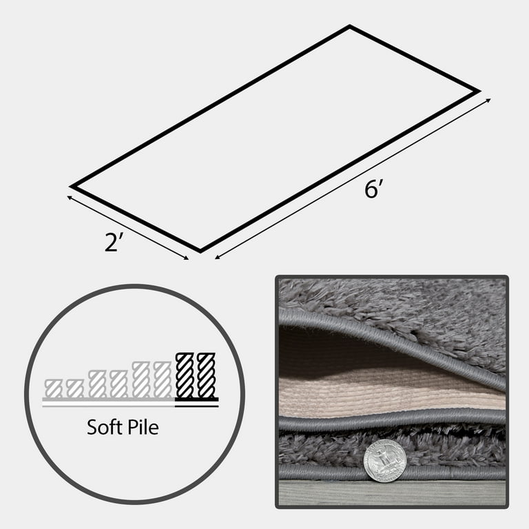 Waterproof Non-Slip Rubberback Solid Gray Indoor/Outdoor Rug Ottomanson Rug Size: Runner 2' x 7