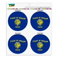 thumbnail image 1 of Oregon State Flag Refrigerator Fridge Locker Vinyl Circle Magnet Set, 1 of 4