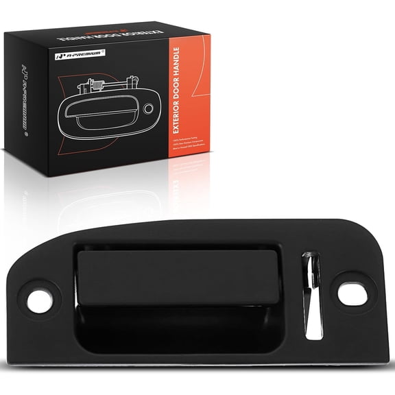 A-Premium Rear Left Driver Side Exterior Door Handle Compatible with Honda Element 2003-2011, Textured Black, Replace# 72680-SCV-A01
