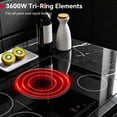 thumbnail image 5 of GASLAND 30 in. 4 Elements Radiant Electric Cooktop in Black, ETL & FCC, with Tri-Ring Element and Bridge Element, 5 of 13