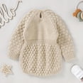 thumbnail image 5 of GiLiling Baby Girls and Boys Knit Romper - Cotton Long Sleeve Sweater Bodysuit for Daily Layering and Travel Wear (Khaki, 0-3 Months), 5 of 9
