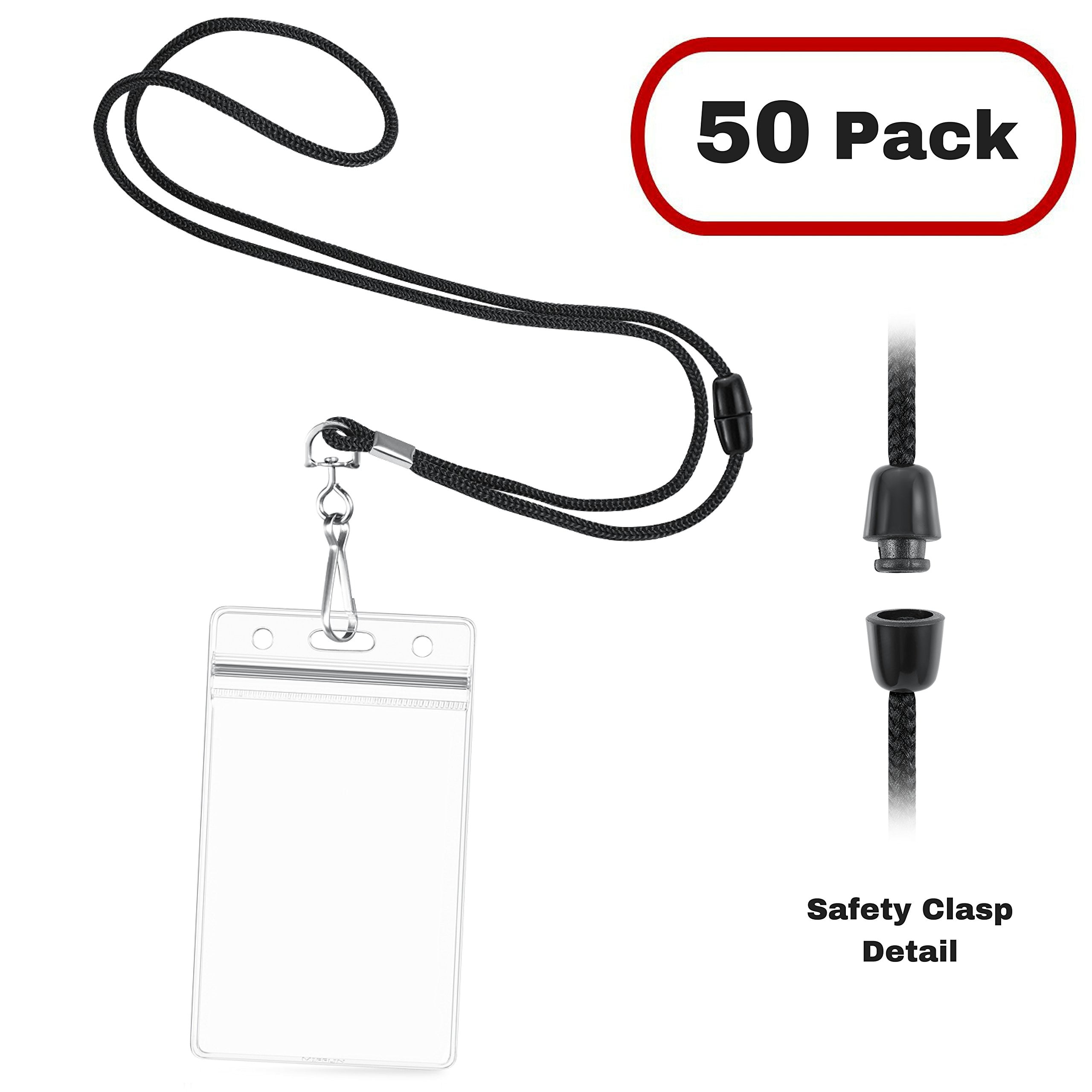 MIFFLIN Breakaway Lanyards and Vertical ID Holder, Safety Lanyard