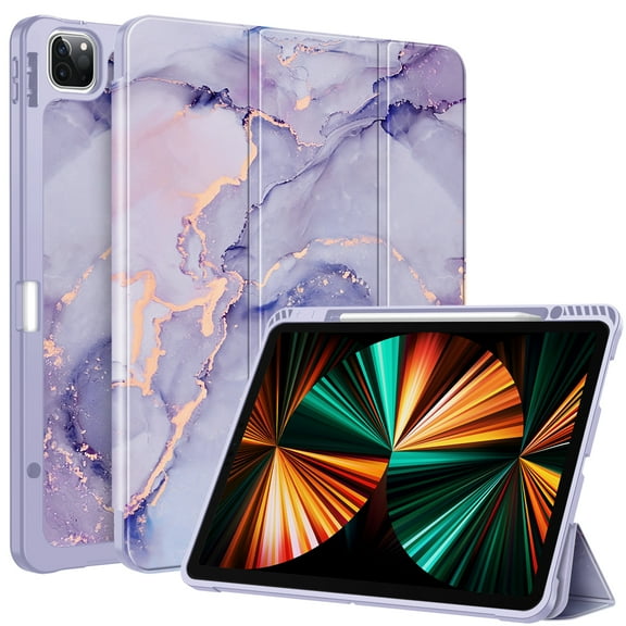 Fintie TPU Case with Pencil Holder for iPad Pro 12.9-inch 5th/4th/3rd Generation - Slim Soft TPU Protective Cover with Auto Wake/Sleep for iPad Pro 12.9 (2021/2020/2018)