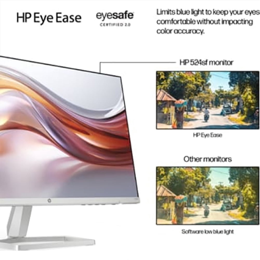 HP 94C17AA#ABA 524sf Series 5 24 inch FHD 100Hz 1500:1 5ms IPS Monitor Black/Silver Bundle with Elite Suite 18 Standard Editing Software Bundle and 2 YR CPS Enhanced Protection Pack