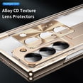 thumbnail image 5 of Dteck for Samsung Galaxy Z Fold6 Case with Slim Pen, Fold 6 Pen with S Pen Holder + Camera Lens Film + Front Screen Protector + Kickstand, Luxury Crystal Clear Case for Galaxy Z Fold6 5G 2024,
Gold, 5 of 7