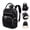 Black, variant on Toorise Diaper Bag Backpack Stylish Baby Diaper Bag Waterproof Travel Backpack with Changing Pad Stroller Strap Insulated Pockets