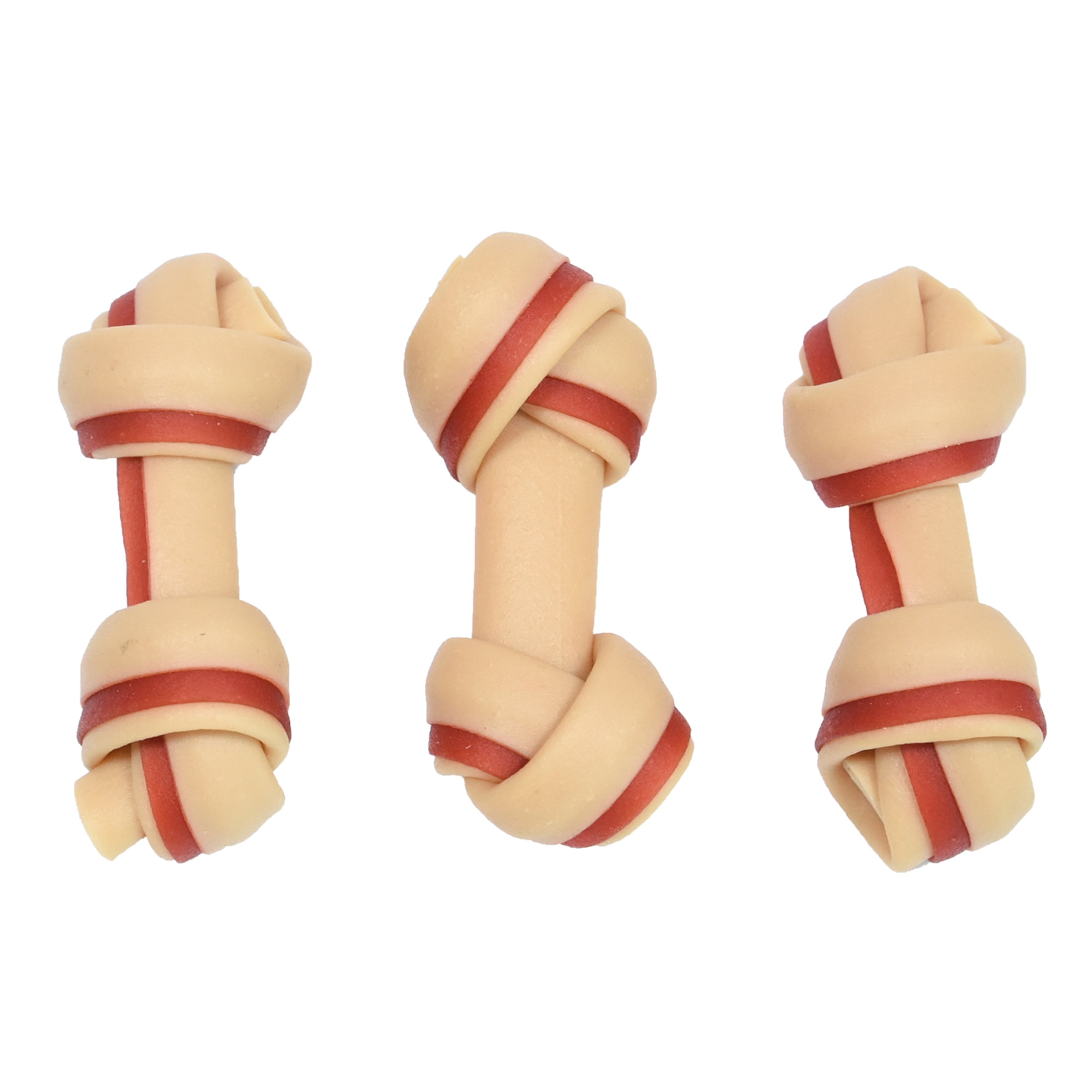 (2 pack) Ol' Roy 2.5-inch Rawhide Free Mini Knotted Chicken Flavored Bones, Chews for Dogs, 14 oz, 25 Count