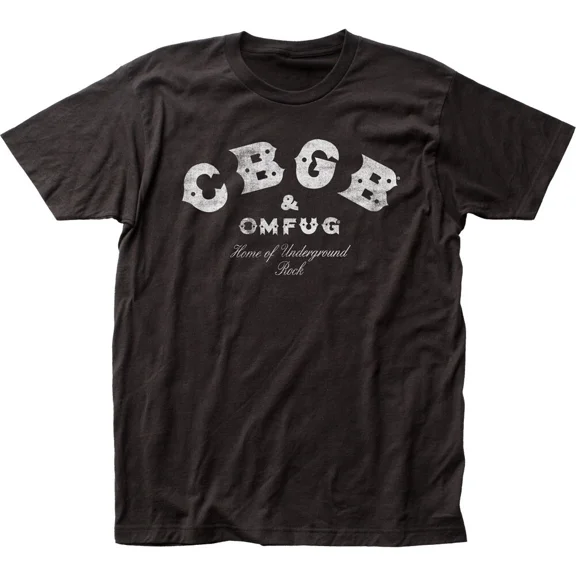 CBGB Distressed Logo Mens T Shirt Rock Music Classic Punk Club Band Tee Black | eBay