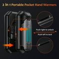 thumbnail image 6 of Hand Warmers Rechargeable, 1 Pack 6000mAh Electric Portable Pocket Heater, Heat Therapy Great for Outdoors, Hunting, Golf, Camping, Warm Gifts, 6 of 11