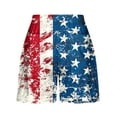 thumbnail image 4 of Hvot&aat Women's American Flag Shorts Summer Independence Day Printed Bandage Shorts Patriotic 4th of July Shorts, 4 of 4