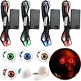 thumbnail image 1 of Lentes LED Glowing Eyes para Halloween, paquete de 8 con controlador de efectos, 1 of 7