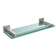 thumbnail image 2 of Montero Collection Glass Shelf with Gallery Rail - Satin Nickel / 16 Inch, 2 of 5