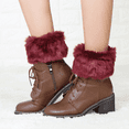 thumbnail image 3 of Red leg warmer thermal socks, 3 of 3