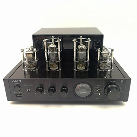 Stereo Hybrid Tube Amplifier - ACIN Class AB 25W Bluetooth Integrated Power Amplifier with Headphone Out,
