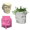 thumbnail image 2 of COOLHOOD Human Face Figurine Vases Molds Face Sculpture Flowerpots Resin Molds for Making Vases Flowerpots Plant Pots Craft, 2 of 3