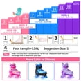 thumbnail image 4 of Nattork Patins à Roulettes pour Enfants Filles Garçons, 4 Tailles Réglables Patins Fluorescents Quad avec Roues Lumineuses - Cadeau d'Anniversaire Cool pour Sports Intérieurs Extérieurs, 4 of 5