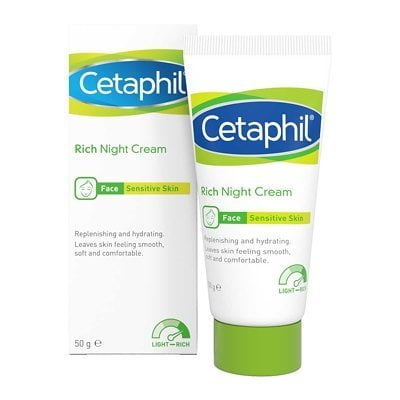 fungere elev flare Cetaphil Rich Night Cream For Sensitive Skin 50g - Walmart.com