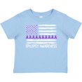 thumbnail image 3 of Inktastic Epilepsy Awareness Purple Ribbons and Flag Boys or Girls Baby T-Shirt, 3 of 5