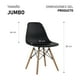 thumbnail image 2 of Silla Minimalista Estilo Moderno 4 piezas Negro Mirel Minimalista, 2 of 9