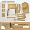 thumbnail image 2 of Aimee Lii Weather Resistant Outdoor Chair with Cup Holder, Outdoor Patio Furniture, Coffee, 2 of 9