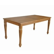 Retro Rectangular Dining Table - Teak Wood Outdoor Table - Renaissance Style - Hand Crafted Design