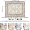 thumbnail image 5 of YOUFORTONG 4x5 Washable Entryway Area Rug, Non-Slip Oriental Farmhouse Low Pile Stain Resistant Thin Front Door Mat for Bathroom Kitchen,Ivory, 5 of 9