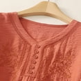 thumbnail image 5 of Women's V-Neck Short Sleeve Top Casual Embroidered Blouse for Everyday Wear, 5 of 8