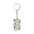 thumbnail image 2 of Uemuo Paisley Pattern Rectangular Metal Keychain - Durable, Stylish, and Personalized Key Ring for Men and Women,Engraved Keychain,Gift Slim Sturdy Keychain, 2 of 7