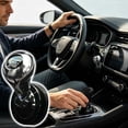 thumbnail image 4 of Linnome Car Start Button Cover Metal Club Type Lever Decorative Sticker for Vehicle Ignition Switch Silver, 4 of 6