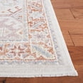 thumbnail image 3 of SAFAVIEH Blair Henrietta Traditional Machine Washable Area Rug, 6'7" x 6'7" Round, Beige/Rust, 3 of 8