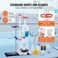 thumbnail image 4 of VEVOR Essential Oil Distillation Kit, 2000ml Distillation Apparatus, 3.3 Boro Lab Glassware Distillation Kit with 1000W Heating Plate and 24, 40 Joint, 28 pcs Set, 4 of 9
