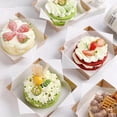 thumbnail image 4 of Cajas de Papel para Postres con Tapa Transparente, Recipientes Cuadrados Desechables con Papel a Prueba de Grasa y Calcomanías, 4 of 4