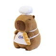 thumbnail image 4 of Capybara Doll Capybara Plushie Decoración para el hogar con Decoración Pequeña Decoración Agradecimientos de adultos Regalos Lindo Capybara Toy Conjunto de chefs, 4 of 8