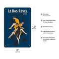 thumbnail image 2 of Revel Stockings (Les Bas) - Lyon France - Vintage French Advertising Poster by Leonetto Cappiello c.1929 - 8 x 12 inch Vintage Wood Art Sign, 2 of 4