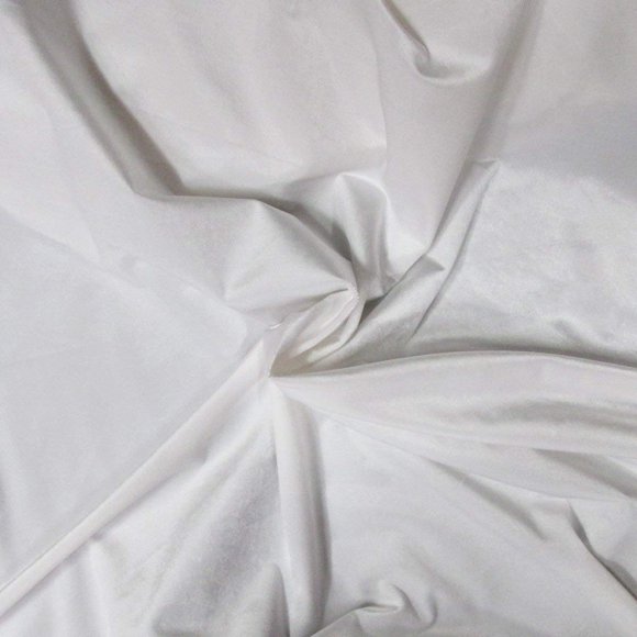 2 Yards Velvet Fabric 58 Inches Wide Sold by The Yard for Upholstery & Drapery (White, 2 Yards)